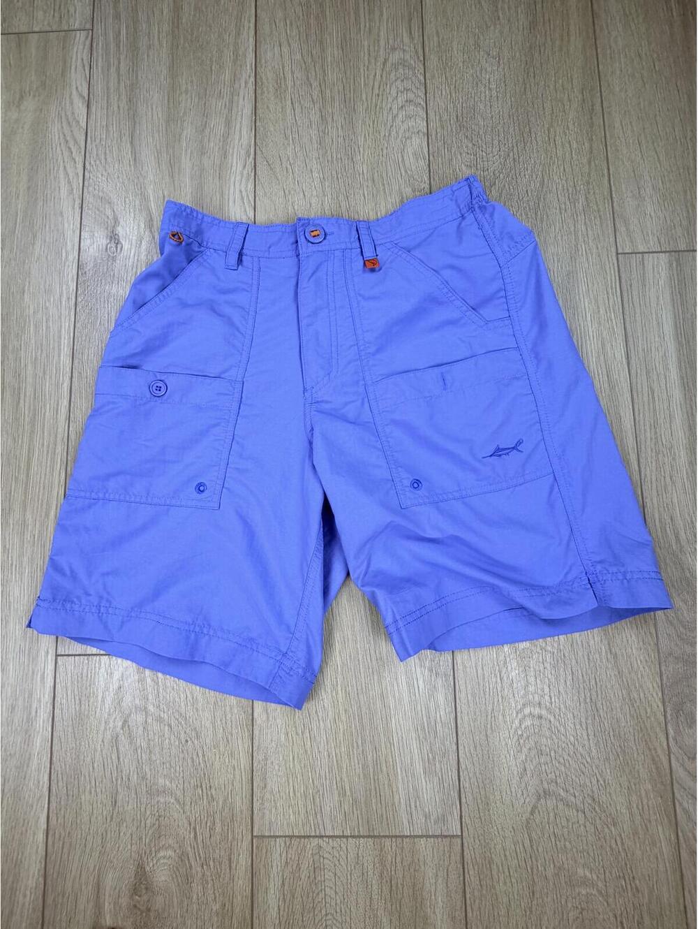 Salt Life Live Salty Men’s Fishing Shorts Small Blue Cargo Board Shorts Outdoor
